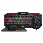 Gamdias Poseidon M2 Gaming RGB Keyboard and Headset with Mouse and Extended Mouse Pad Combo
